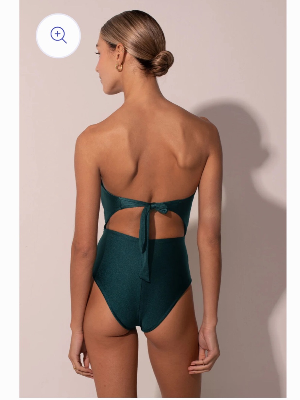 Ancora The Emerald Draped One Piece Swimsuit Small - Picture 2 of 9